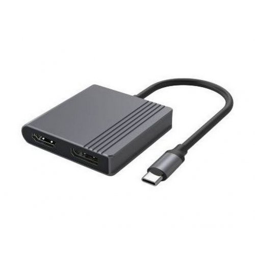 Кабель Cablexpert USB Type-C to HDMI/DisplayPort (A-CM-HDMIFDPF-01) Black купить в Украине: Киев, Днепр, Харьков, Одесса  | Низкая цена, отзывы, характеристики от TELEMART фото