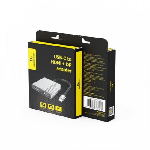 Кабель Cablexpert USB Type-C to HDMI/DisplayPort (A-CM-HDMIFDPF-01) Black купить в Украине: Киев, Днепр, Харьков, Одесса  | Низкая цена, отзывы, характеристики от TELEMART фото