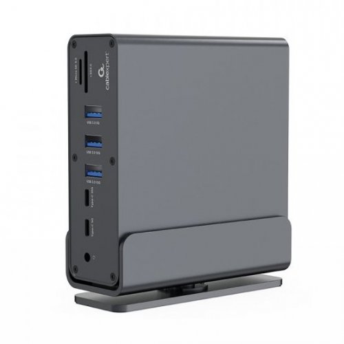 USB-хаб Cablexpert USB Type-C 15 in 1 (A-CF-COMBO15-01) Grey купить в Украине: Киев, Днепр, Харьков, Одесса  | Низкая цена, отзывы, характеристики от TELEMART фото