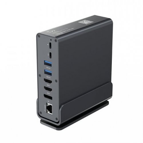 USB-хаб Cablexpert USB Type-C 15 in 1 (A-CF-COMBO15-01) Grey купить в Украине: Киев, Днепр, Харьков, Одесса  | Низкая цена, отзывы, характеристики от TELEMART фото