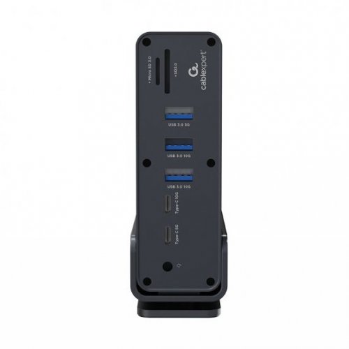 USB-хаб Cablexpert USB Type-C 15 in 1 (A-CF-COMBO15-01) Grey купить в Украине: Киев, Днепр, Харьков, Одесса  | Низкая цена, отзывы, характеристики от TELEMART фото