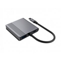 USB-хаб Cablexpert USB Type-C 3 in 1 (A-CM-COMBO3-04) Grey