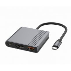 USB-хаб Cablexpert USB Type-C 3 in 1 (A-CM-COMBO3-05) Grey