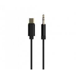 Кабель Cablexpert USB Type-C to 3.5mm 1.5m (CCA-CM3.5M-1.5M) Black