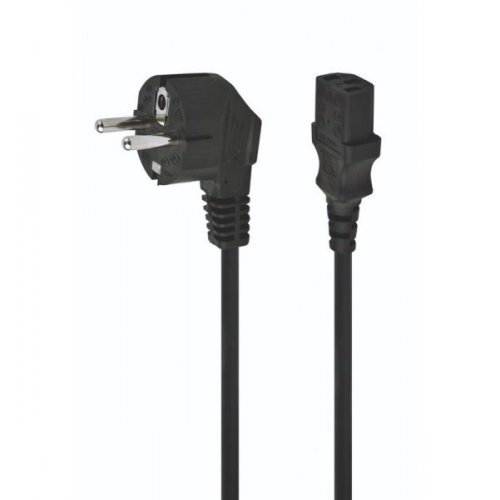 Кабель Cablexpert CEE7/7 - C13 1m (PC-186-1M) Black купити в Україні: Київ, Львів, Хмельницький, Тернопіль, Івано-Франківськ | Низька ціна, відгуки, характеристики від TELEMART фото