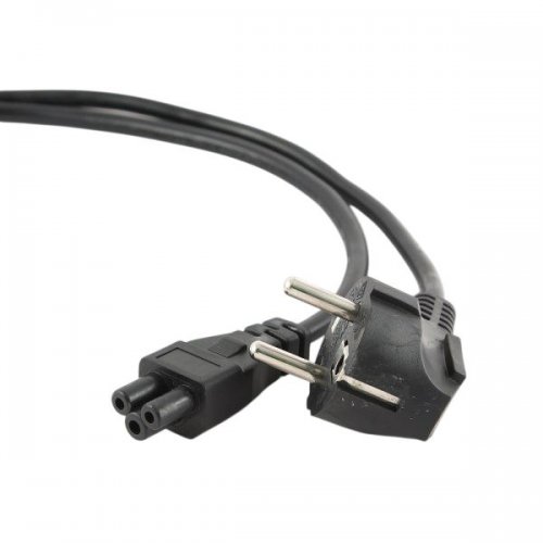 Кабель Cablexpert CEE7/7 - C5 0.5m (PC-186-ML12-0.5M) Black купити в Україні: Київ, Львів, Хмельницький, Тернопіль, Івано-Франківськ | Низька ціна, відгуки, характеристики від TELEMART фото