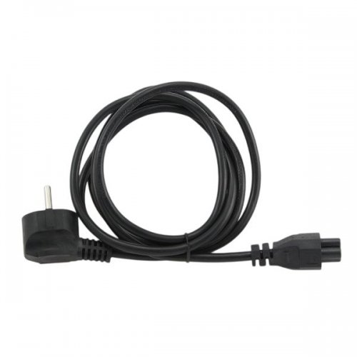 Кабель Cablexpert CEE7/7 - C5 0.5m (PC-186-ML12-0.5M) Black купити в Україні: Київ, Львів, Хмельницький, Тернопіль, Івано-Франківськ | Низька ціна, відгуки, характеристики від TELEMART фото