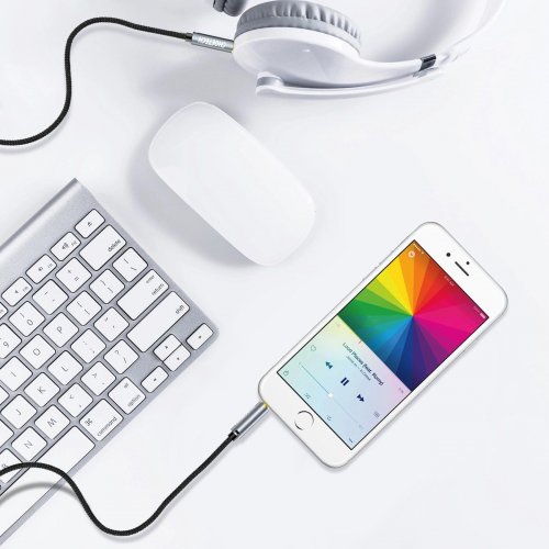 Кабель Choetech 3.5mm to 3.5mm 1.2m (AUX002) купить в Украине: Киев, Днепр, Харьков, Одесса  | Низкая цена, отзывы, характеристики от TELEMART фото