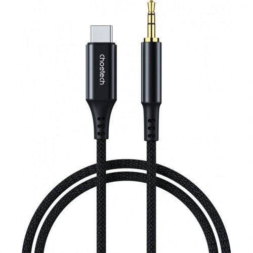 Кабель Choetech USB Type-C to 3.5mm 1m (AUX006) купить в Украине: Киев, Днепр, Харьков, Одесса  | Низкая цена, отзывы, характеристики от TELEMART фото