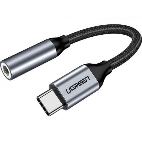 Кабель Ugreen AV142 USB Type-C to 3.5mm (30632) Black купить в Украине: Киев, Днепр, Харьков, Одесса  | Низкая цена, отзывы, характеристики от TELEMART фото