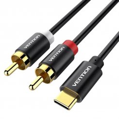 Кабель Vention USB Type-C to 2 x RCA 1.5m (BGDBG) Black
