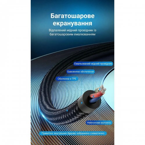 Кабель Vention USB Type-C to 2 x RCA 0.5m (BGVHD) Black купить в Украине: Киев, Днепр, Харьков, Одесса  | Низкая цена, отзывы, характеристики от TELEMART фото