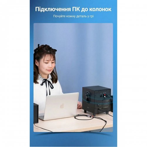 Кабель Vention USB Type-C to 2 x RCA 0.5m (BGVHD) Black купить в Украине: Киев, Днепр, Харьков, Одесса  | Низкая цена, отзывы, характеристики от TELEMART фото
