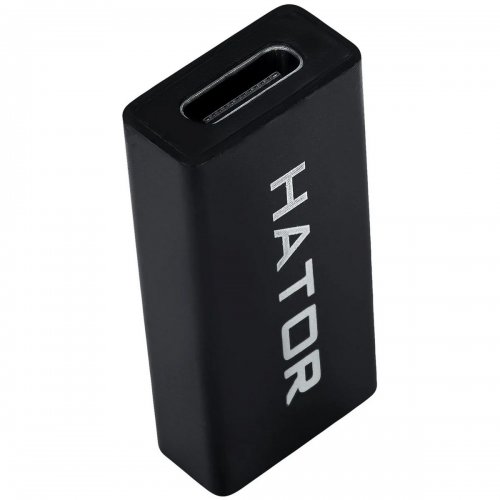 Переходник HATOR USB 3.0 to USB Type-C (ACC216) Black купить в Украине: Киев, Днепр, Харьков, Одесса  | Низкая цена, отзывы, характеристики от TELEMART фото