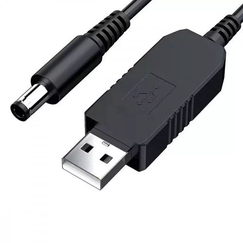 Кабель PRC USB to DC Jack 5.5x2.1mm 12V (39134) купити в Україні: Київ, Львів, Хмельницький, Тернопіль, Івано-Франківськ | Низька ціна, відгуки, характеристики від TELEMART фото