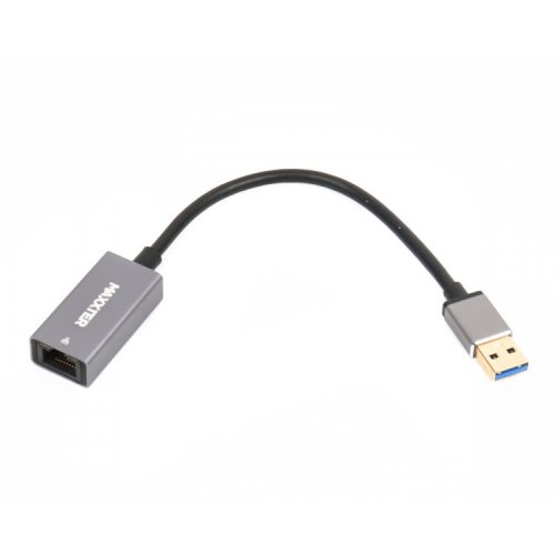 Сетевая карта Maxxter USB to Gigabit Ethernet (NEA-U3-01) Dark Grey купить в Украине: Киев, Днепр, Харьков, Одесса  | Низкая цена, отзывы, характеристики от TELEMART фото