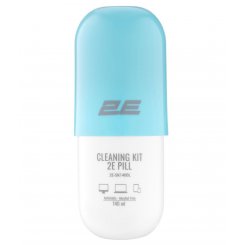 Набір для чищення 2E PILL Cleaning Kit for Office Equipment 140ml + Cloth 20cm (2E-SK140BL) White/Blue
