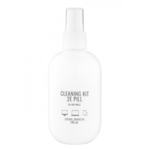 Набір для чищення 2E PILL Cleaning Kit for Office Equipment 140ml + Cloth 20cm (2E-SK140LC) White/Violet купити в Україні: Київ, Львів, Хмельницький, Тернопіль, Івано-Франківськ | Низька ціна, відгуки, характеристики від TELEMART фото