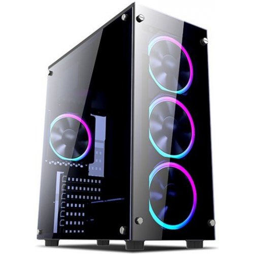 Корпус 1stPlayer Fire Dancing-V2 Color LED без БП Black (Восстановлено продавцом, 880637) купить в Украине: Киев, Днепр, Харьков, Одесса  | Проверка совместимости, низкая цена, отзывы, характеристики от TELEMART фото