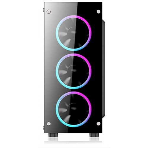 Корпус 1stPlayer Fire Dancing-V2 Color LED без БП Black (Восстановлено продавцом, 880637) купить в Украине: Киев, Днепр, Харьков, Одесса  | Проверка совместимости, низкая цена, отзывы, характеристики от TELEMART фото