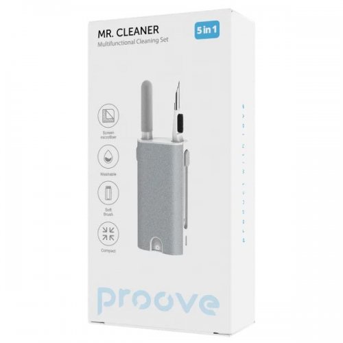 Набор для чистки Proove Multifunctional Cleaning Set Mr. Cleaner 5 in 1 (MCS00000502) White купить в Украине: Киев, Днепр, Харьков, Одесса  | Низкая цена, отзывы, характеристики от TELEMART фото