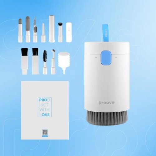 Набор для чистки Proove Multifunctional Cleaning Set Mr. Cleaner 20 in 1 (MCS00002002) White купить в Украине: Киев, Днепр, Харьков, Одесса  | Низкая цена, отзывы, характеристики от TELEMART фото