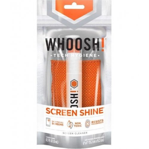 Набір для чищення Whoosh! Pocket Screen Cleaner Spray 8ml + Microfiber Cloth 14 x 14cm (1FG08ENFR) купити в Україні: Київ, Львів, Хмельницький, Тернопіль, Івано-Франківськ | Низька ціна, відгуки, характеристики від TELEMART фото
