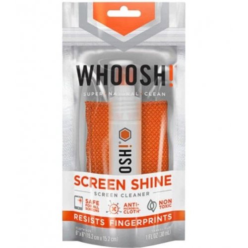 Набір для чищення Whoosh! GO Screen Cleaner Spray 30ml + Microfiber Cloth 14 x 14cm (1FG30ENFR) купити в Україні: Київ, Львів, Хмельницький, Тернопіль, Івано-Франківськ | Низька ціна, відгуки, характеристики від TELEMART фото