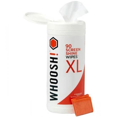 Серветки для очищення екрану Whoosh! Screen Cleaning Wipes 90 pcs Box + Microfiber Cloth 14 x 14cm (1FG90WP) купити в Україні: Київ, Львів, Хмельницький, Тернопіль, Івано-Франківськ | Низька ціна, відгуки, характеристики від TELEMART фото