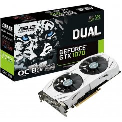 Видеокарта Asus GeForce GTX 1070 Dual OC 8192MB (DUAL-GTX1070-O8G) (Восстановлено продавцом, 880670)