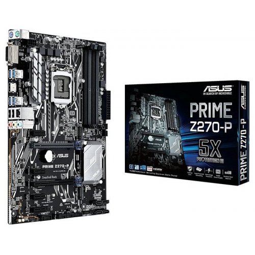 Материнская плата Asus PRIME Z270-P (s1151, Intel Z270) (Восстановлено продавцом, 880821) купить в Украине: Киев, Днепр, Харьков, Одесса  | Проверка совместимости, низкая цена, отзывы, характеристики от TELEMART фото