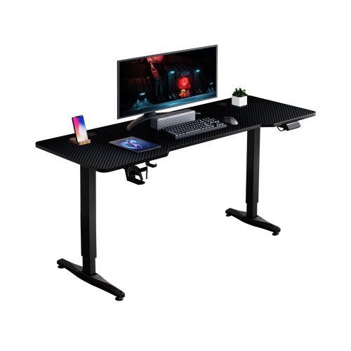Уценка стол моторизированный 1stPlayer Moto-E 1675 Black (Вскрытая упаковка, 880822) купить в Украине: Киев, Днепр, Харьков, Одесса  | Низкая цена, отзывы, характеристики от TELEMART фото