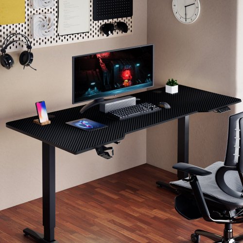 Уценка стол моторизированный 1stPlayer Moto-E 1675 Black (Вскрытая упаковка, 880822) купить в Украине: Киев, Днепр, Харьков, Одесса  | Низкая цена, отзывы, характеристики от TELEMART фото