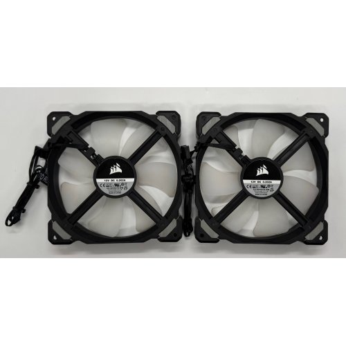 Кулер для корпуса Corsair ML140 RGB LED Premium Magnetic Levitation Twin Pack (CO-9050078-WW) (Відновлено продавцем, 880855) купити в Україні: Київ, Львів, Хмельницький, Тернопіль, Івано-Франківськ | Перевірка сумісності, низька ціна, відгуки, характеристики від TELEMART фото