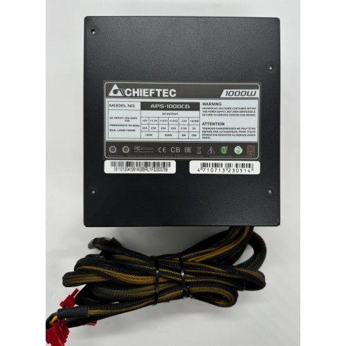 Блок питания CHIEFTEC A-135 1000W (APS-1000CB) (Восстановлено продавцом, 880863) купить в Украине: Киев, Днепр, Харьков, Одесса  | Проверка совместимости, низкая цена, отзывы, характеристики от TELEMART фото
