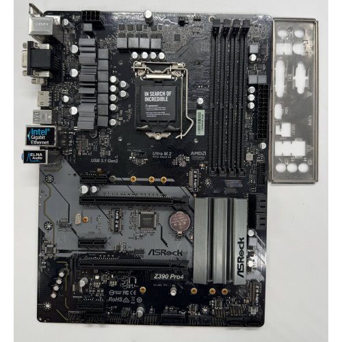 Материнская плата AsRock Z390 PRO4 (s1151-v2, Intel Z390) (Восстановлено продавцом, 880899) купить в Украине: Киев, Днепр, Харьков, Одесса  | Проверка совместимости, низкая цена, отзывы, характеристики от TELEMART фото