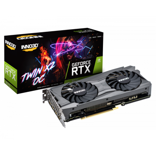 Відеокарта Inno3D GeForce RTX 3070 Twin X2 OC 8192MB (N30702-08D6X-171032LH) LHR (Відновлено продавцем, 880941) купити в Україні: Київ, Львів, Хмельницький, Тернопіль, Івано-Франківськ | Перевірка сумісності, низька ціна, відгуки, характеристики від TELEMART фото
