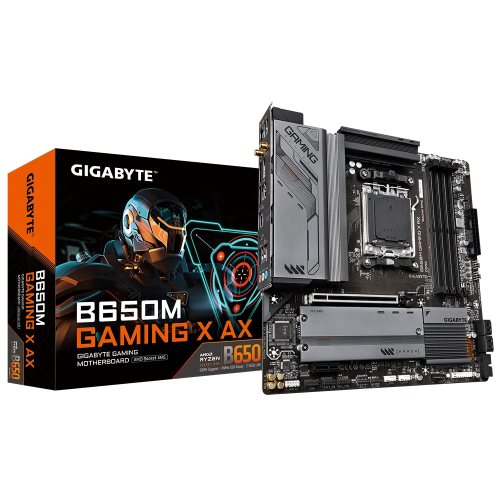 Уценка материнская плата Gigabyte B650M GAMING X AX (sAM5, AMD B650) (Следы использования, 880948) купить в Украине: Киев, Днепр, Харьков, Одесса  | Проверка совместимости, низкая цена, отзывы, характеристики от TELEMART фото