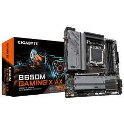 Уценка материнская плата Gigabyte B650M GAMING X AX (sAM5, AMD B650) (Следы использования, неродная коробка, без Wifi антенны, 880951)