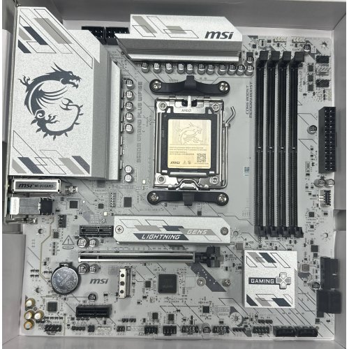 Уценка материнская плата MSI B850M GAMING PLUS WIFI6E (sAM5, AMD B850) (Следы установки, 880960) купить в Украине: Киев, Днепр, Харьков, Одесса  | Проверка совместимости, низкая цена, отзывы, характеристики от TELEMART фото