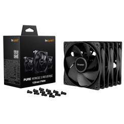 Уценка набор кулеров для корпуса Be Quiet! Pure Wings 3 120mm PWM Reverse Triple-Pack (BL137) Black (Вскрытая упаковка, 880982)