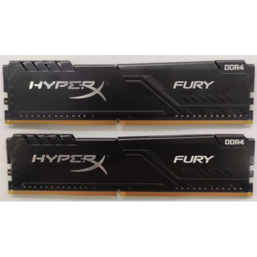 Озп HyperX DDR4 16GB (2x8GB) 2666Mhz Fury Black (HX426C16FB3K2/16) (Відновлено продавцем, 881165) купити в Україні: Київ, Львів, Хмельницький, Тернопіль, Івано-Франківськ | Перевірка сумісності, низька ціна, відгуки, характеристики від TELEMART фото