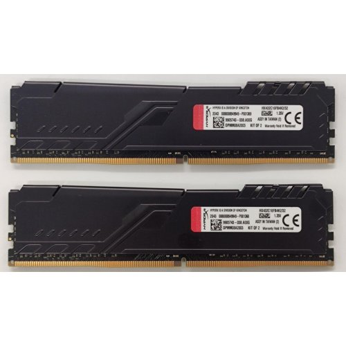 Озп HyperX DDR4 32GB (2x16GB) 3200Mhz Fury Black (HX432C16FB4K2/32) (Відновлено продавцем, 881170) купити в Україні: Київ, Львів, Хмельницький, Тернопіль, Івано-Франківськ | Перевірка сумісності, низька ціна, відгуки, характеристики від TELEMART фото