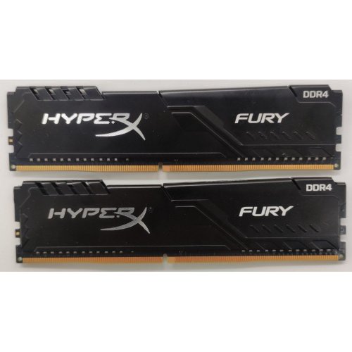 Озп HyperX DDR4 16GB (2x8GB) 3200Mhz Fury Black (HX432C16FB3K2/16) (Відновлено продавцем, 881173) купити в Україні: Київ, Львів, Хмельницький, Тернопіль, Івано-Франківськ | Перевірка сумісності, низька ціна, відгуки, характеристики від TELEMART фото