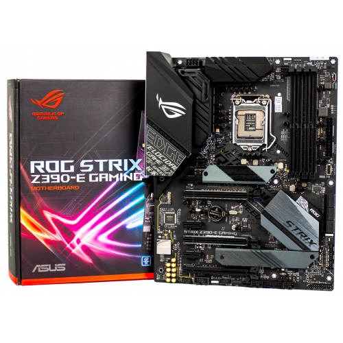 Материнська плата Asus ROG STRIX Z390-E GAMING (s1151-V2, Intel Z390) (Відновлено продавцем, 881174) купити в Україні: Київ, Львів, Хмельницький, Тернопіль, Івано-Франківськ | Перевірка сумісності, низька ціна, відгуки, характеристики від TELEMART фото