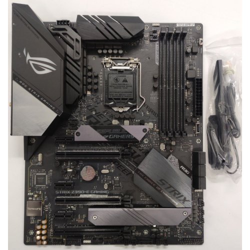 Материнська плата Asus ROG STRIX Z390-E GAMING (s1151-V2, Intel Z390) (Відновлено продавцем, 881174) купити в Україні: Київ, Львів, Хмельницький, Тернопіль, Івано-Франківськ | Перевірка сумісності, низька ціна, відгуки, характеристики від TELEMART фото