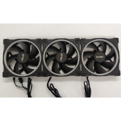 Набор кулеров для корпуса Asus Prime MR120 ARGB Triple Pack (90DA00I0-B09020) Black (Восстановлено продавцом, 881184) купить в Украине: Киев, Днепр, Харьков, Одесса  | Проверка совместимости, низкая цена, отзывы, характеристики от TELEMART фото