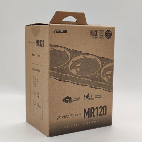 Набор кулеров для корпуса Asus Prime MR120 ARGB Triple Pack (90DA00I0-B09020) Black (Восстановлено продавцом, 881184) купить в Украине: Киев, Днепр, Харьков, Одесса  | Проверка совместимости, низкая цена, отзывы, характеристики от TELEMART фото