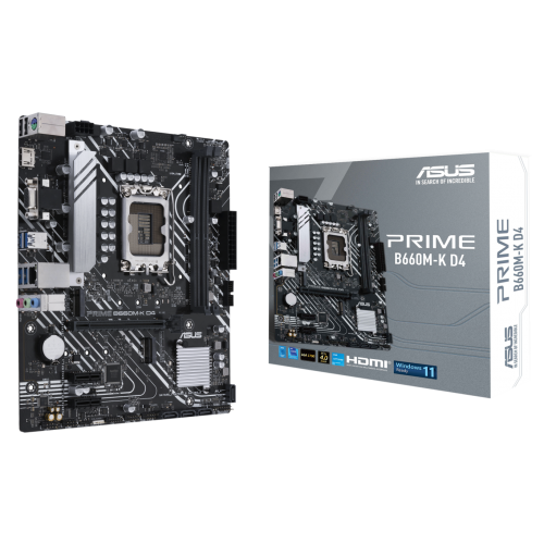Материнська плата Asus PRIME B660M-K D4 (s1700, Intel B660) (Відновлено продавцем, 881205) купити в Україні: Київ, Львів, Хмельницький, Тернопіль, Івано-Франківськ | Перевірка сумісності, низька ціна, відгуки, характеристики від TELEMART фото