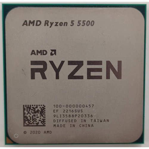 Процессор AMD Ryzen 5 5500 3.6(4.2)GHz 16MB sAM4 Box (100-100000457BOX) (Восстановлено продавцом, 881388) купить в Украине: Киев, Днепр, Харьков, Одесса  | Проверка совместимости, низкая цена, отзывы, характеристики от TELEMART фото